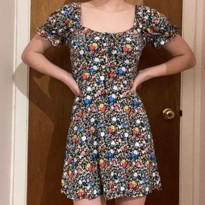 miami by Francesca’s Colorful Floral Mini Dress